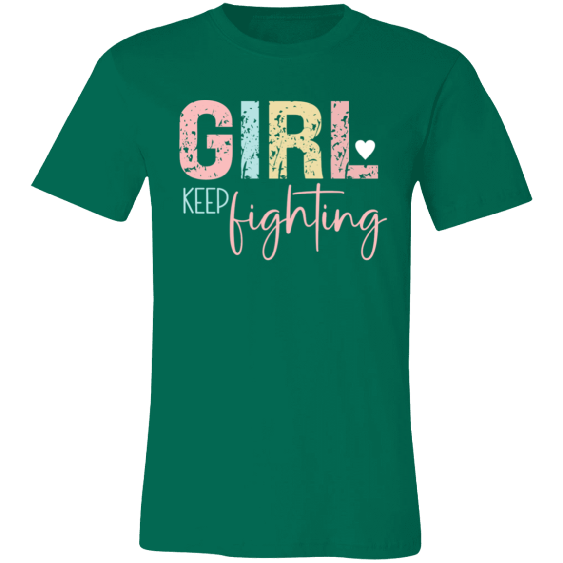 GIRL Keep Fighting - Unisex Jersey Short-Sleeve T-Shirt