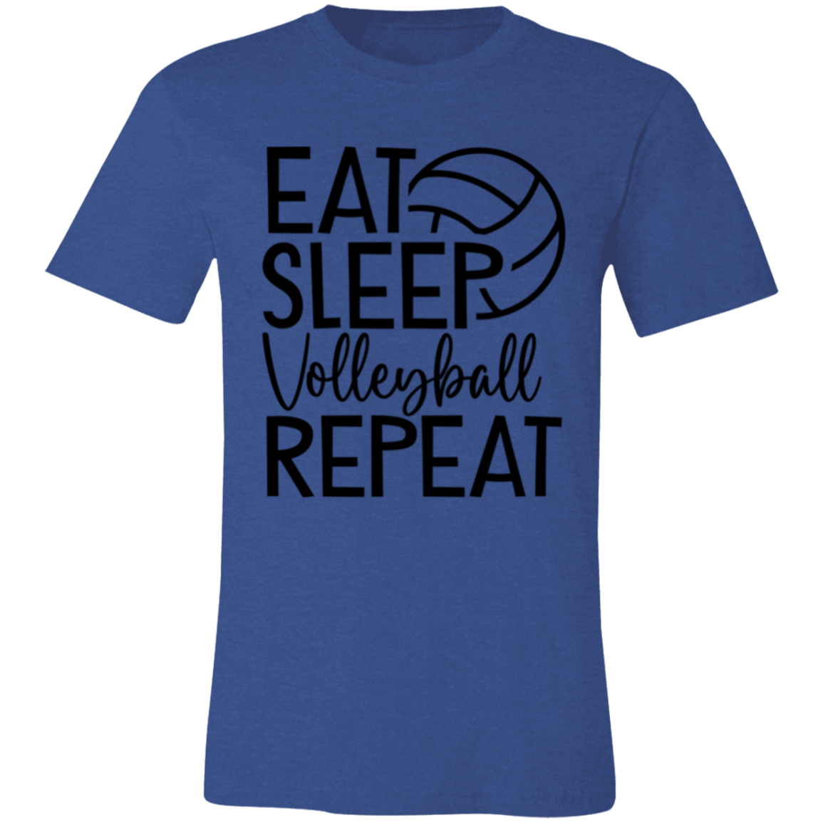 Eat Sleep Volleyball Repeat Unisex Jersey Short-Sleeve T-Shirt