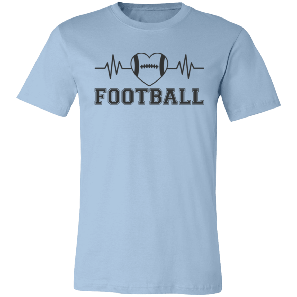 Football Heartbeat - Unisex Jersey Short-Sleeve T-Shirt