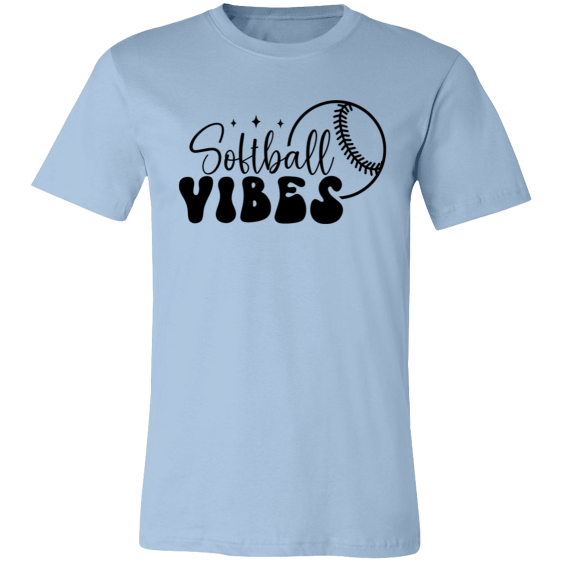 Softball Vibes - Unisex Jersey Short-Sleeve T-Shirt