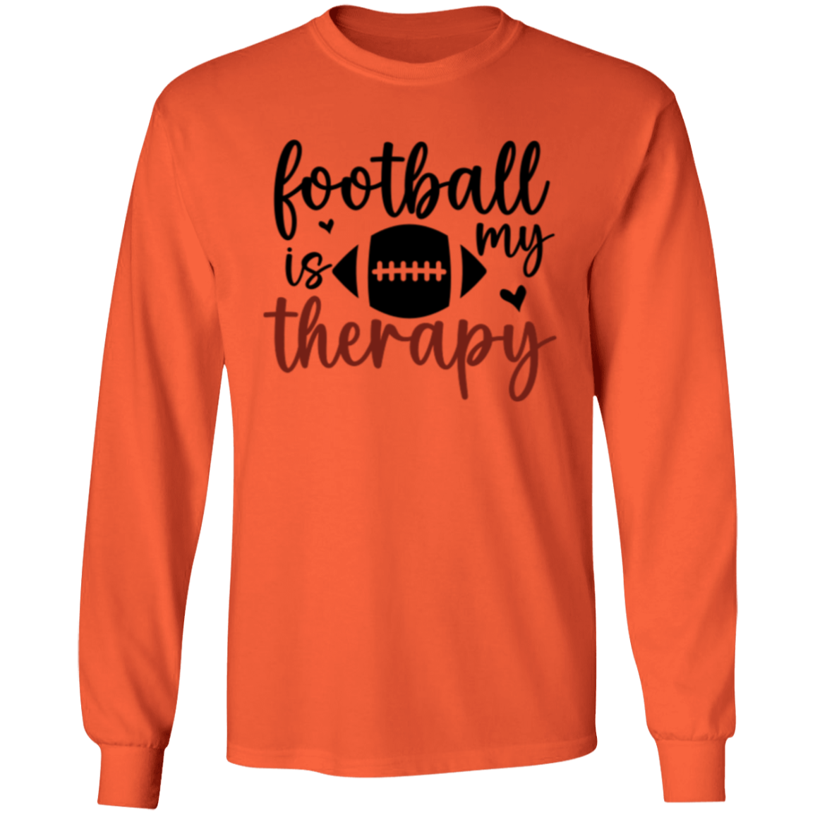 Football Is My Therapy - LS T-Shirt 5.3 oz.