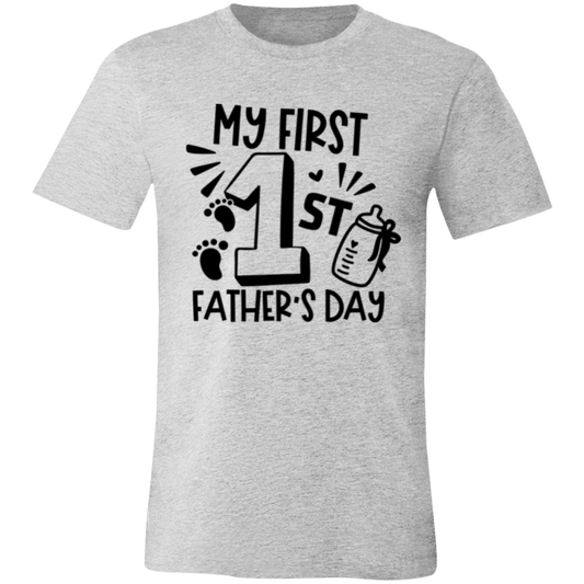 MY FIRST FATHER'S DAY - Unisex Jersey Short-Sleeve T-Shirt