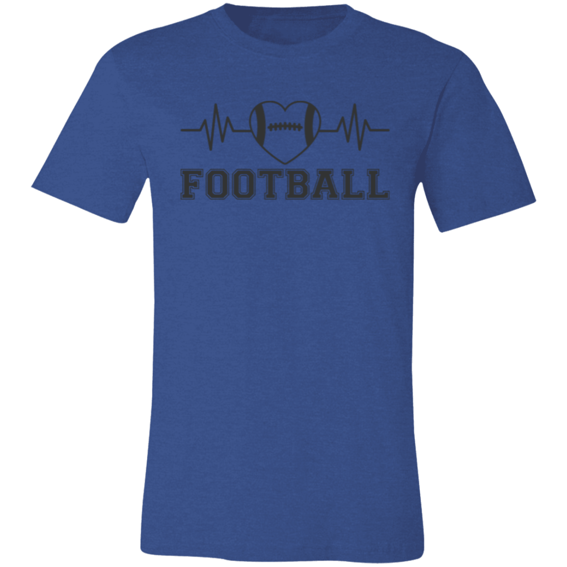 Football Heartbeat - Unisex Jersey Short-Sleeve T-Shirt