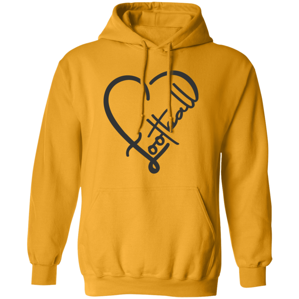 Football (Heart) - Pullover Hoodie