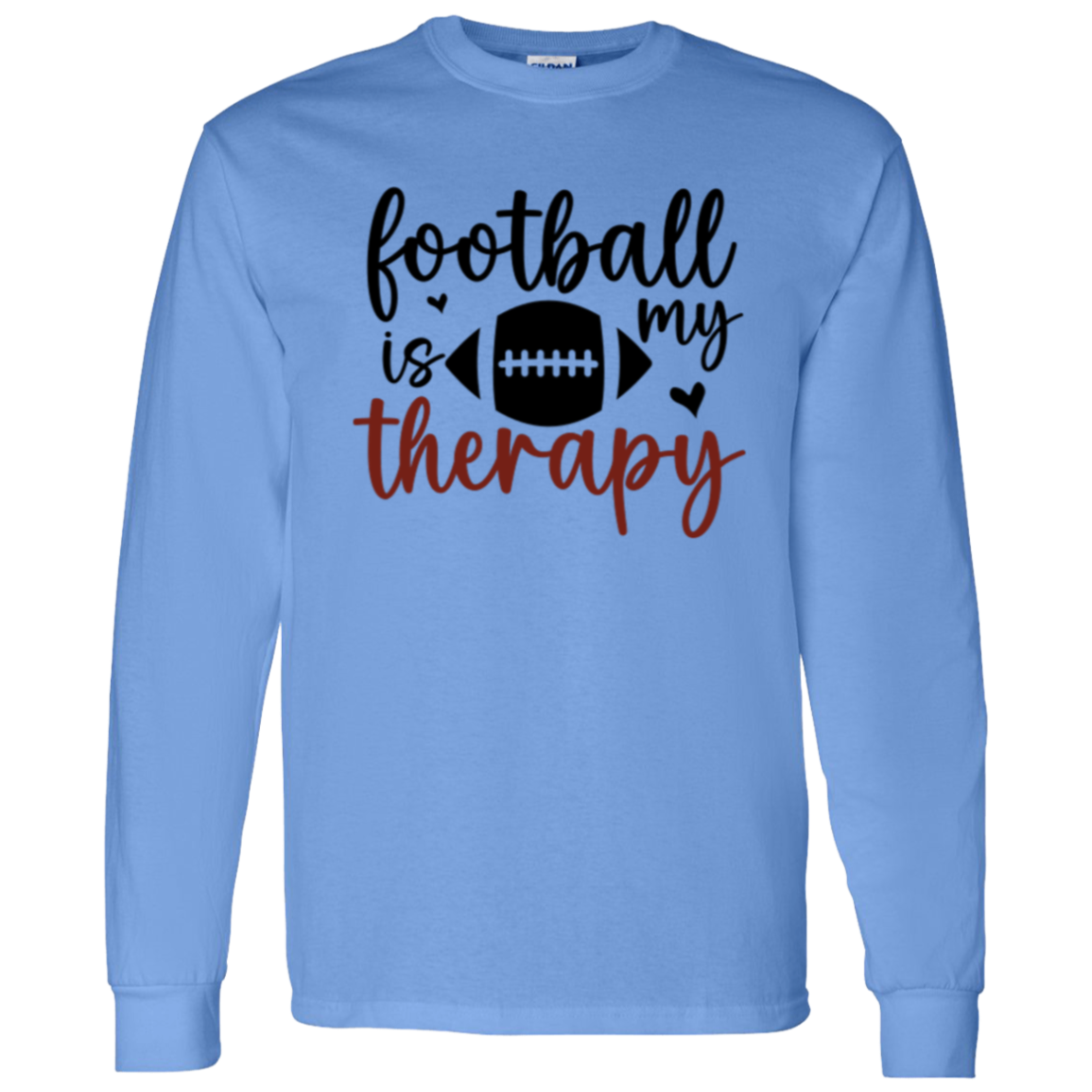 Football Is My Therapy - LS T-Shirt 5.3 oz.