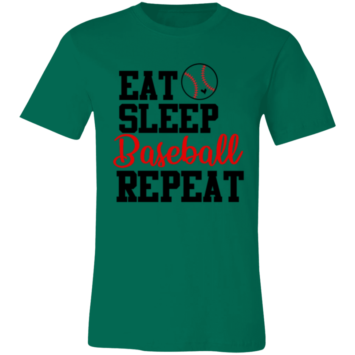 Eat Sleep Baseball Repeat - Unisex Jersey Short-Sleeve T-Shirt