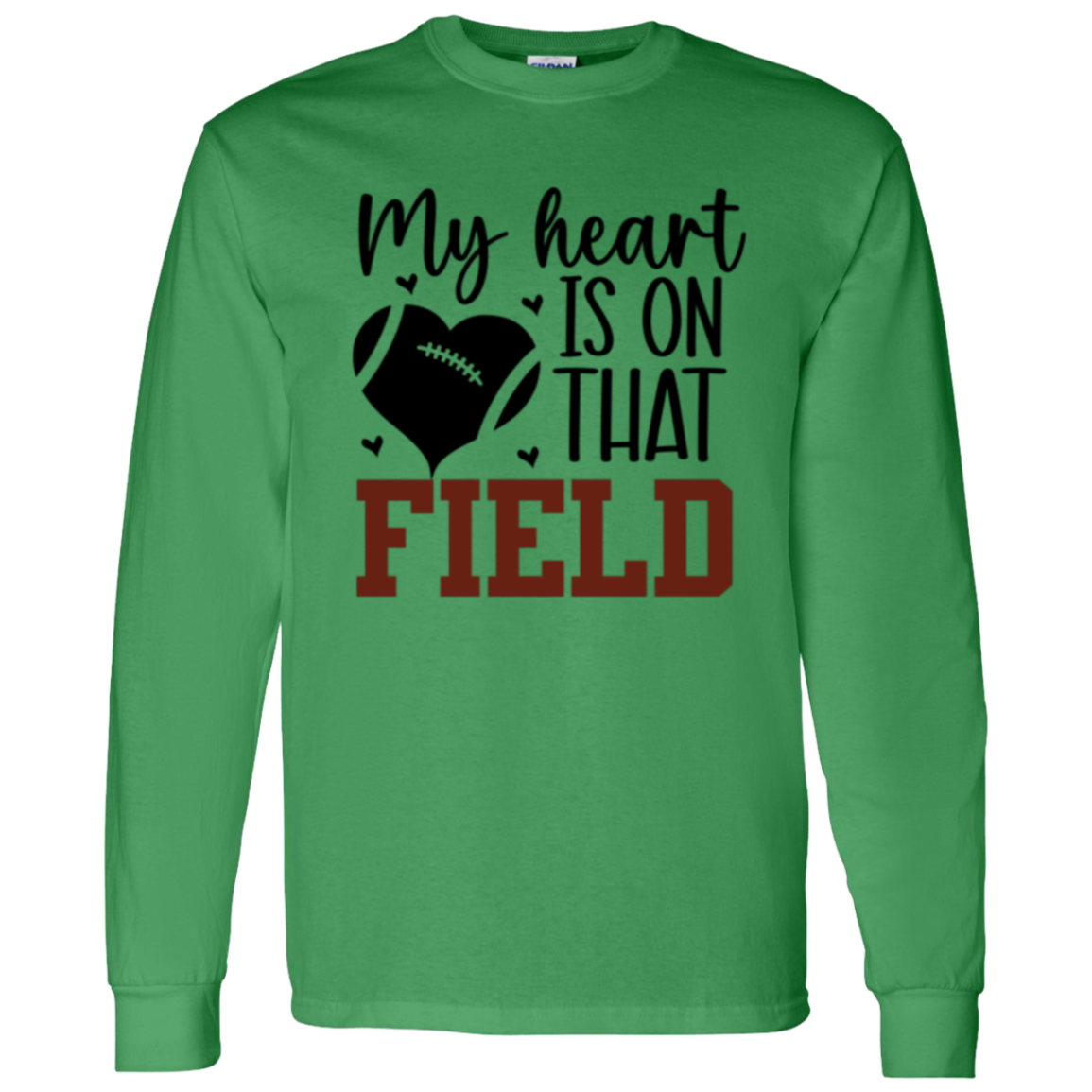 My Heart is on that Field - LS T-Shirt 5.3 oz.