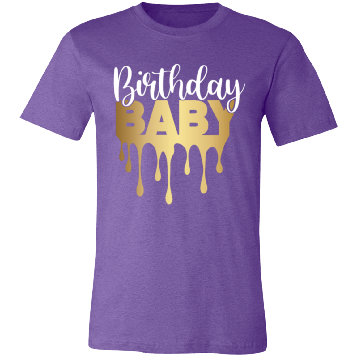 Birthday Baby Gold Unisex Jersey Short-Sleeve T-Shirt