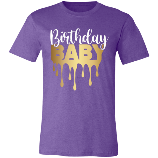 Birthday Baby Gold Unisex Jersey Short-Sleeve T-Shirt