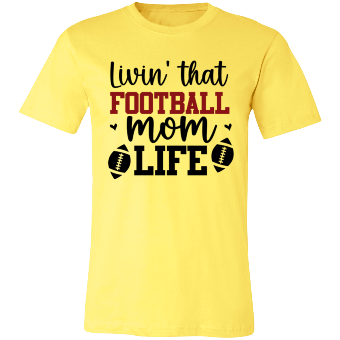 Livin' That Football Mom Life - Unisex Jersey Short-Sleeve T-Shirt