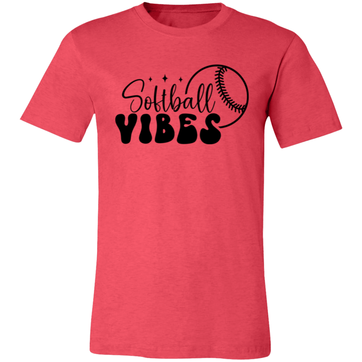 Softball Vibes - Unisex Jersey Short-Sleeve T-Shirt