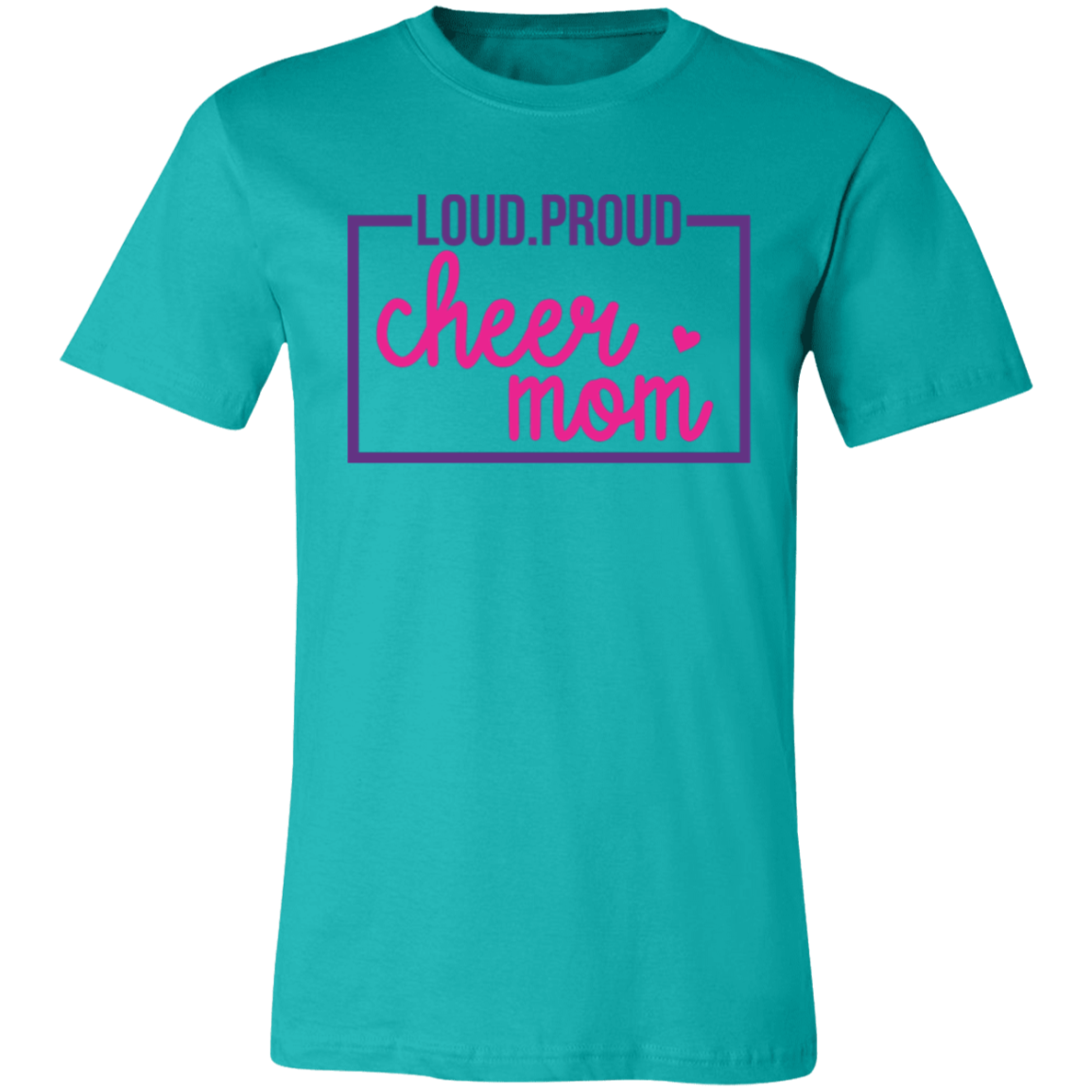 Loud Proud Cheer Mom - Unisex Jersey Short-Sleeve T-Shirt