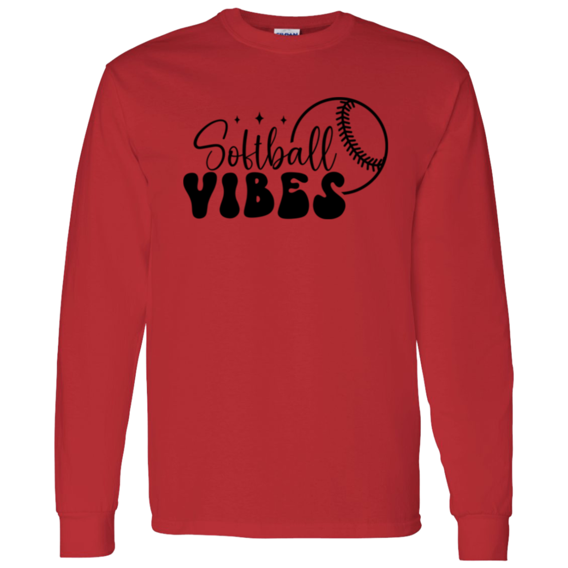 Softball Vibes - Long Sleeve T-Shirt 5.3 oz.