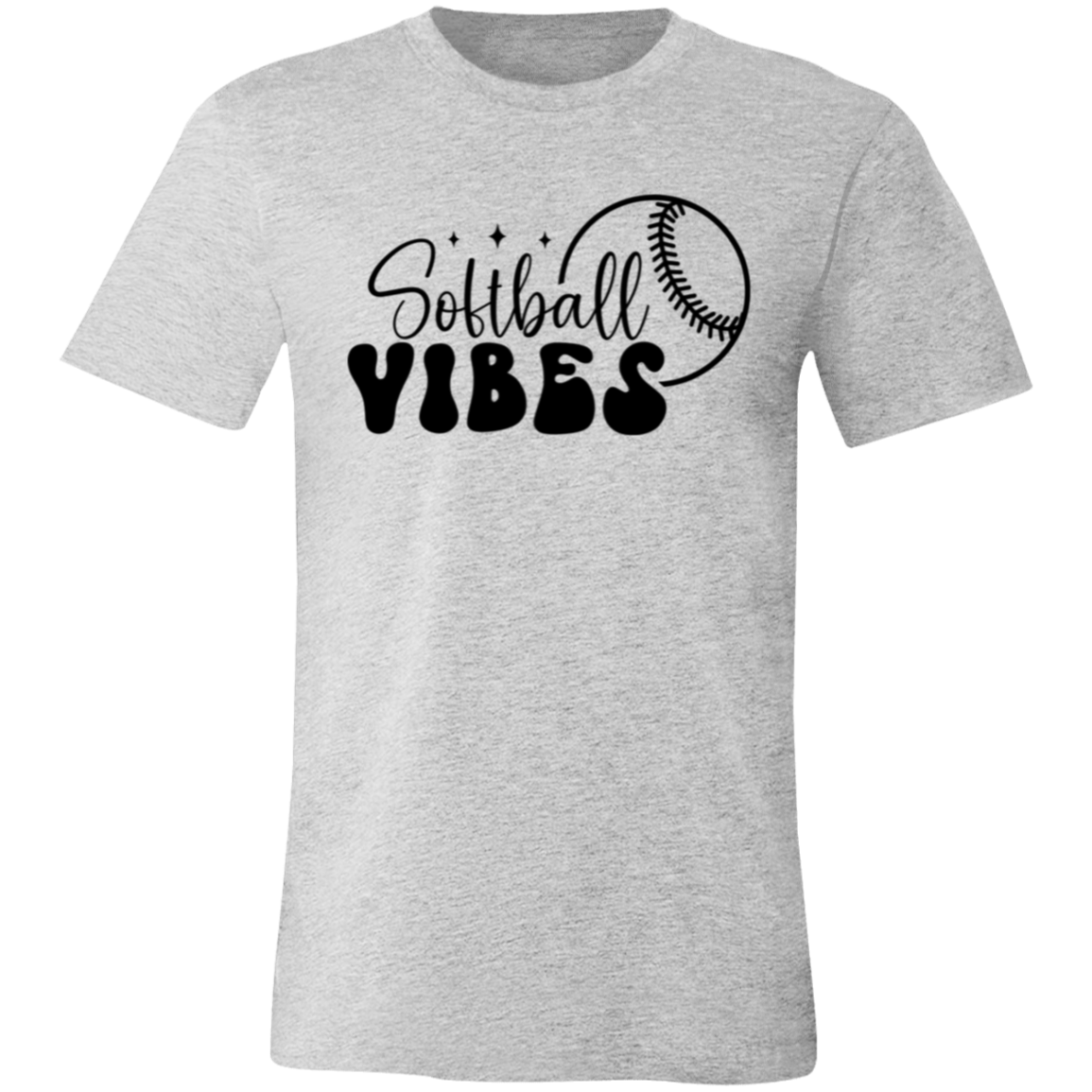 Softball Vibes - Unisex Jersey Short-Sleeve T-Shirt