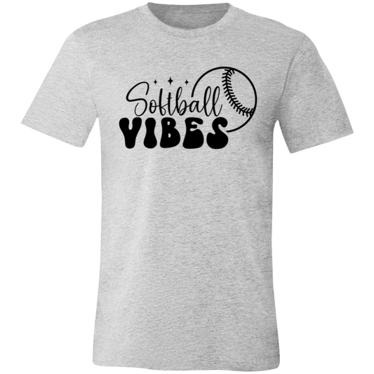 Softball Vibes - Unisex Jersey Short-Sleeve T-Shirt