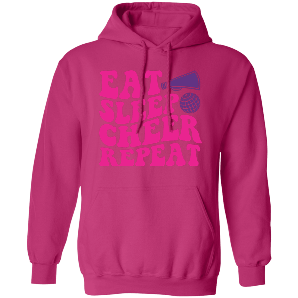 Eat Sleep Cheer Repeat - Pullover Hoodie