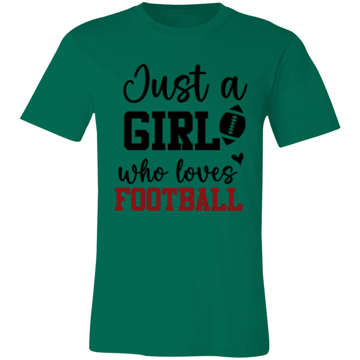 Just a Girl Who Loves Football - Unisex Jersey Short-Sleeve T-Shirt