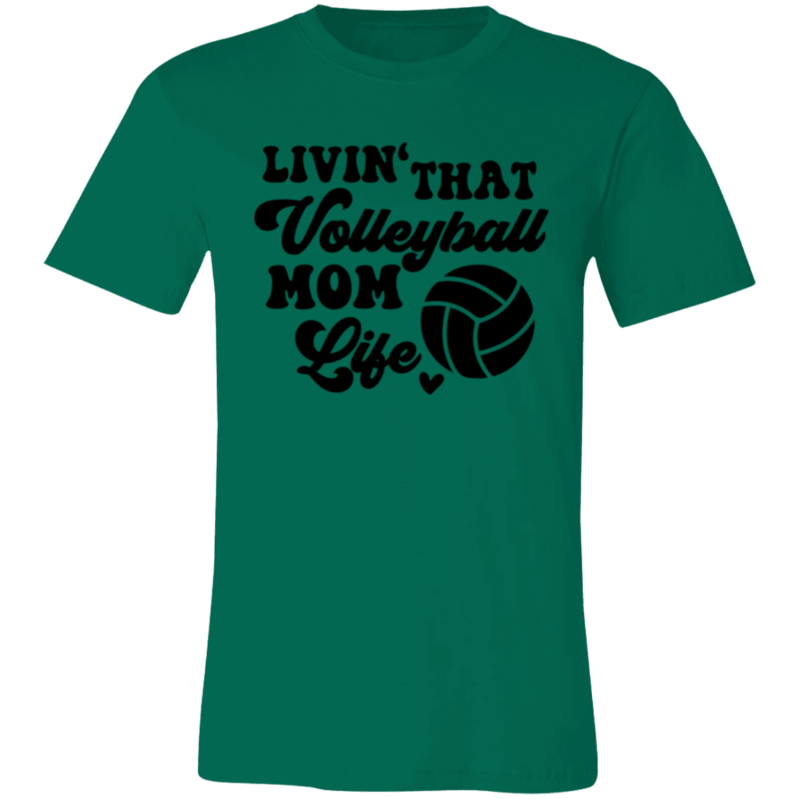 Livin' That volleyball Mom Life Unisex Jersey Short-Sleeve T-Shirt