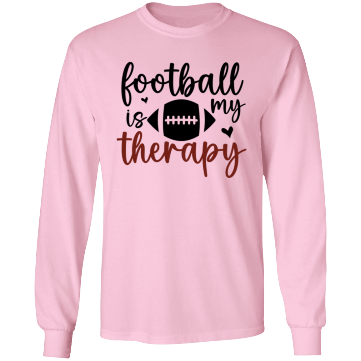 Football Is My Therapy - LS T-Shirt 5.3 oz.