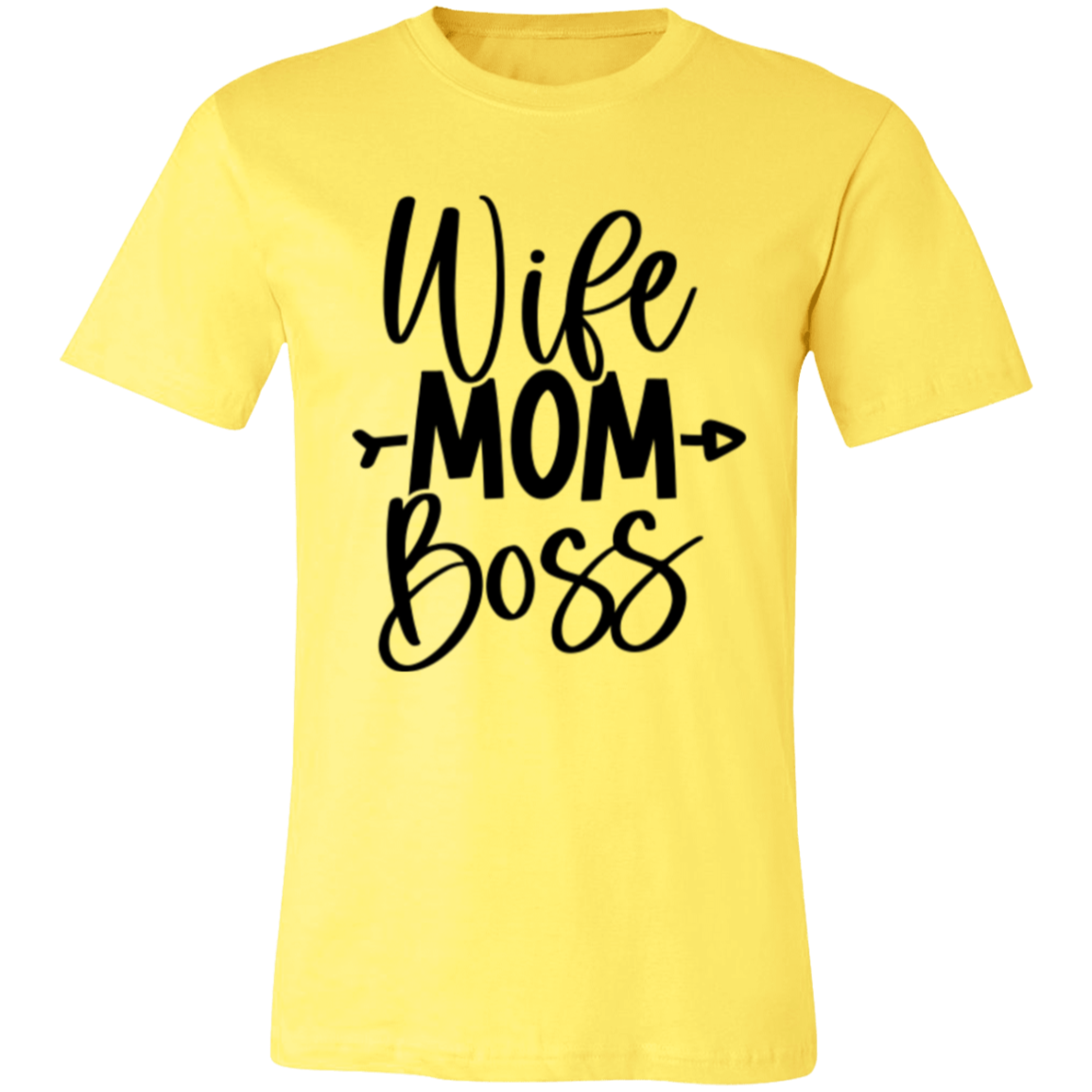 Wife MOM Boss - Unisex Jersey Short-Sleeve T-Shirt