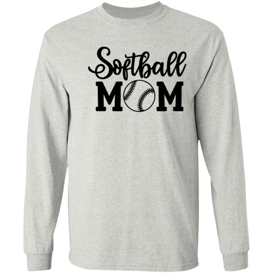 Softball Mom - Long Sleeve T-Shirt 5.3 oz.