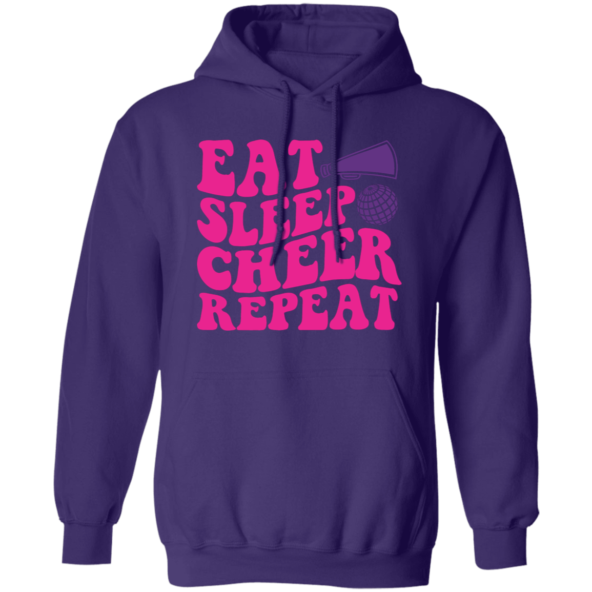 Eat Sleep Cheer Repeat - Pullover Hoodie