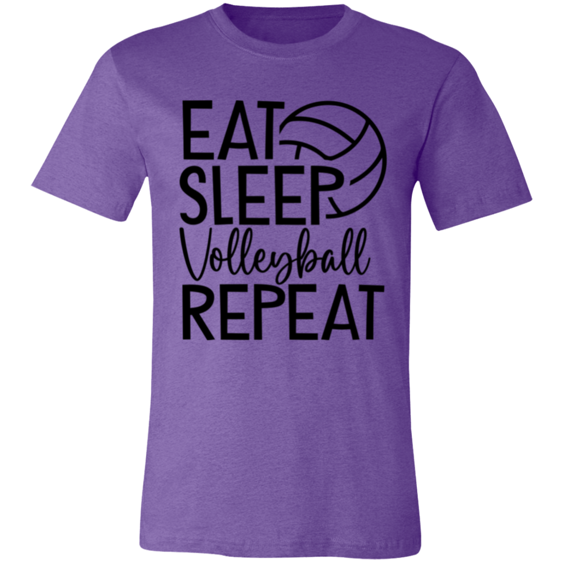 Eat Sleep Volleyball Repeat Unisex Jersey Short-Sleeve T-Shirt