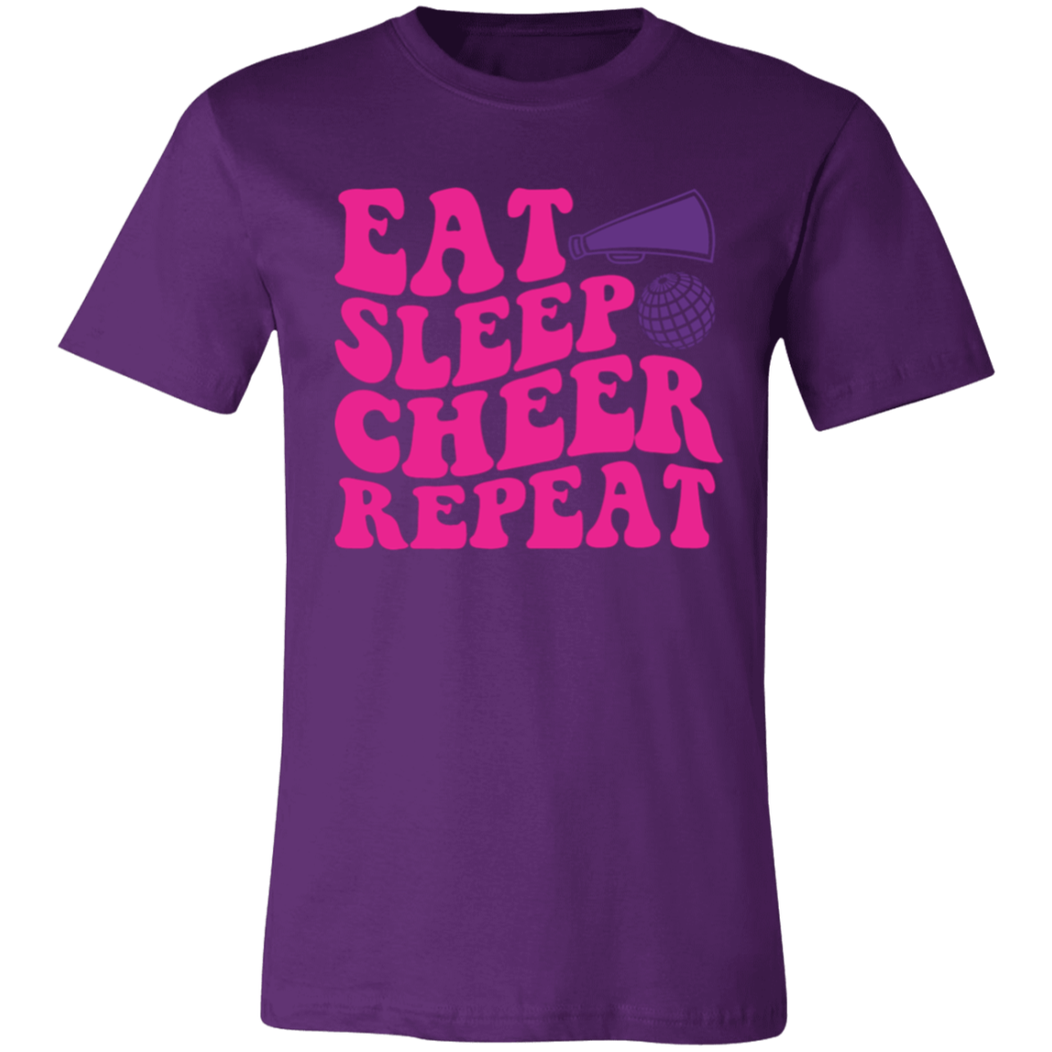 Eat Sleep Cheer Repeat - Unisex Jersey Short-Sleeve T-Shirt