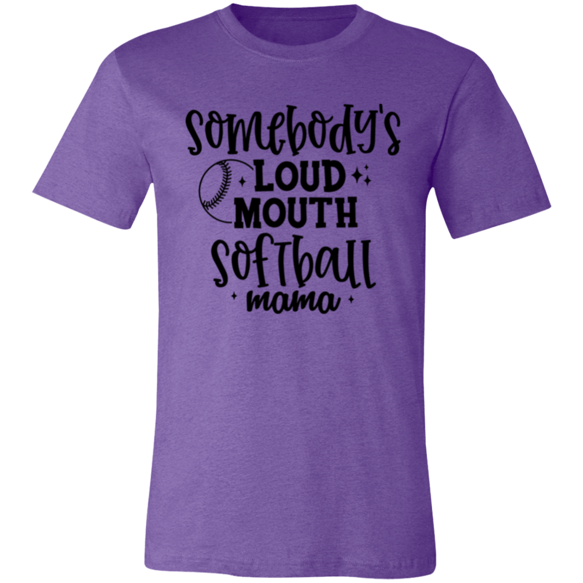 Somebody's Loud Mouth Softball Mama - Unisex Jersey Short-Sleeve T-Shirt