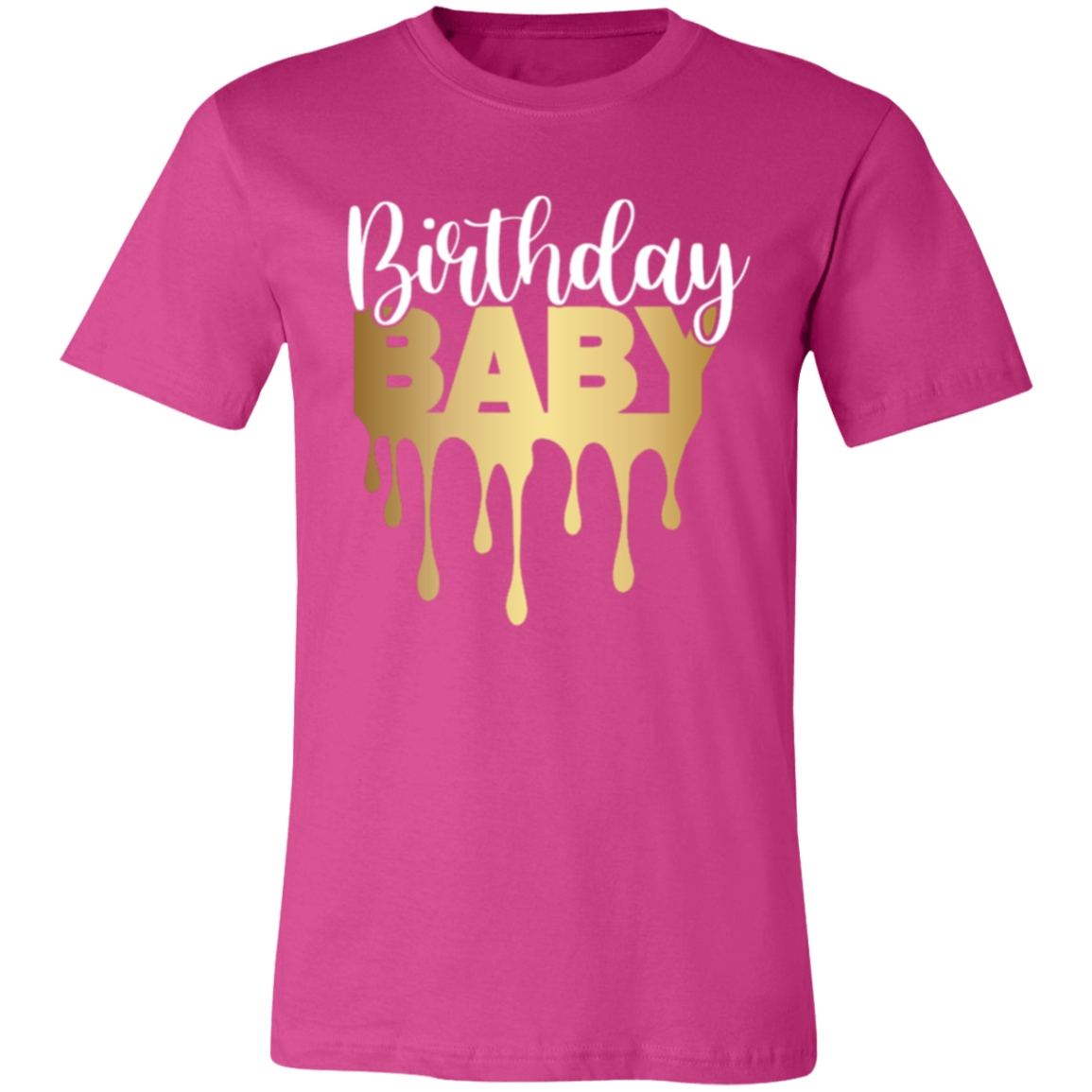 Birthday Baby Gold Unisex Jersey Short-Sleeve T-Shirt