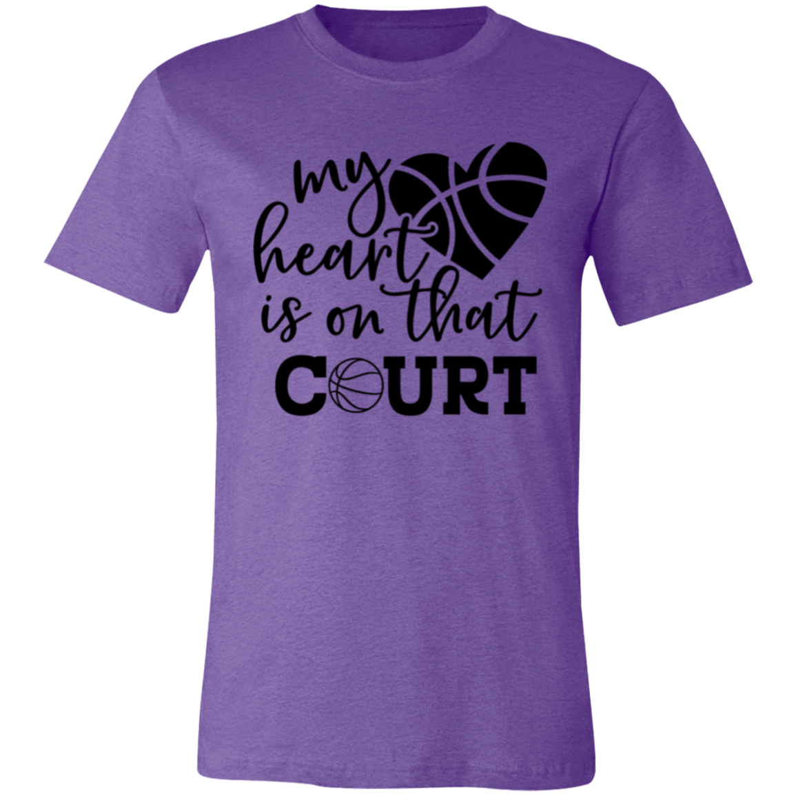 My Heart is on that Court - Unisex Jersey Short-Sleeve T-Shirt