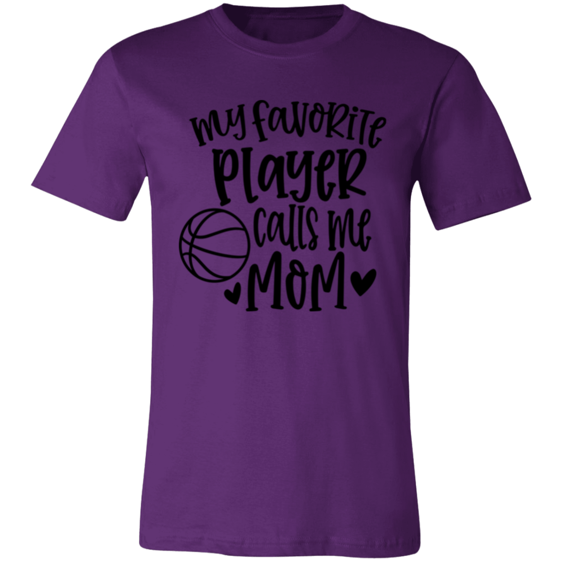 My Favorite Player Calls Me Mom - Unisex Jersey Short-Sleeve T-Shirt