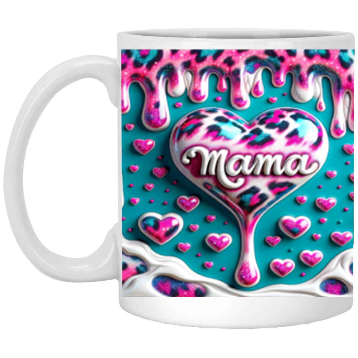 Mama 3D Design4 - 11oz White Mug