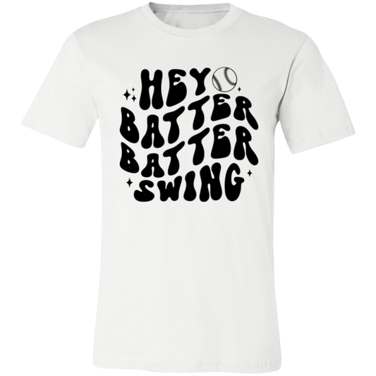 Hey Batter Batter Swing -  Unisex Jersey Short-Sleeve T-Shirt