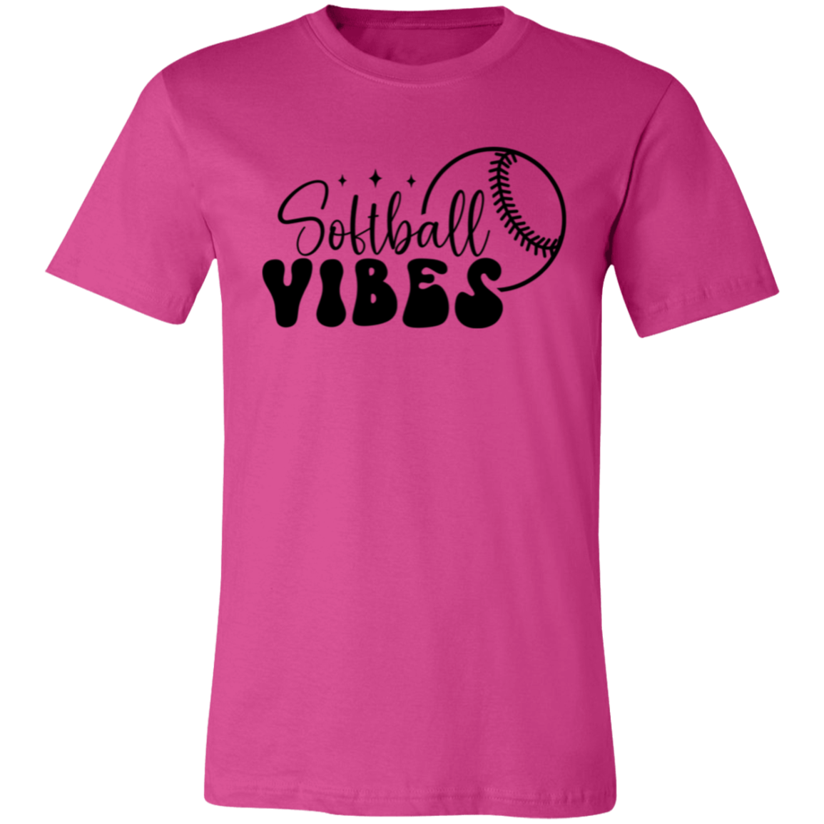 Softball Vibes - Unisex Jersey Short-Sleeve T-Shirt