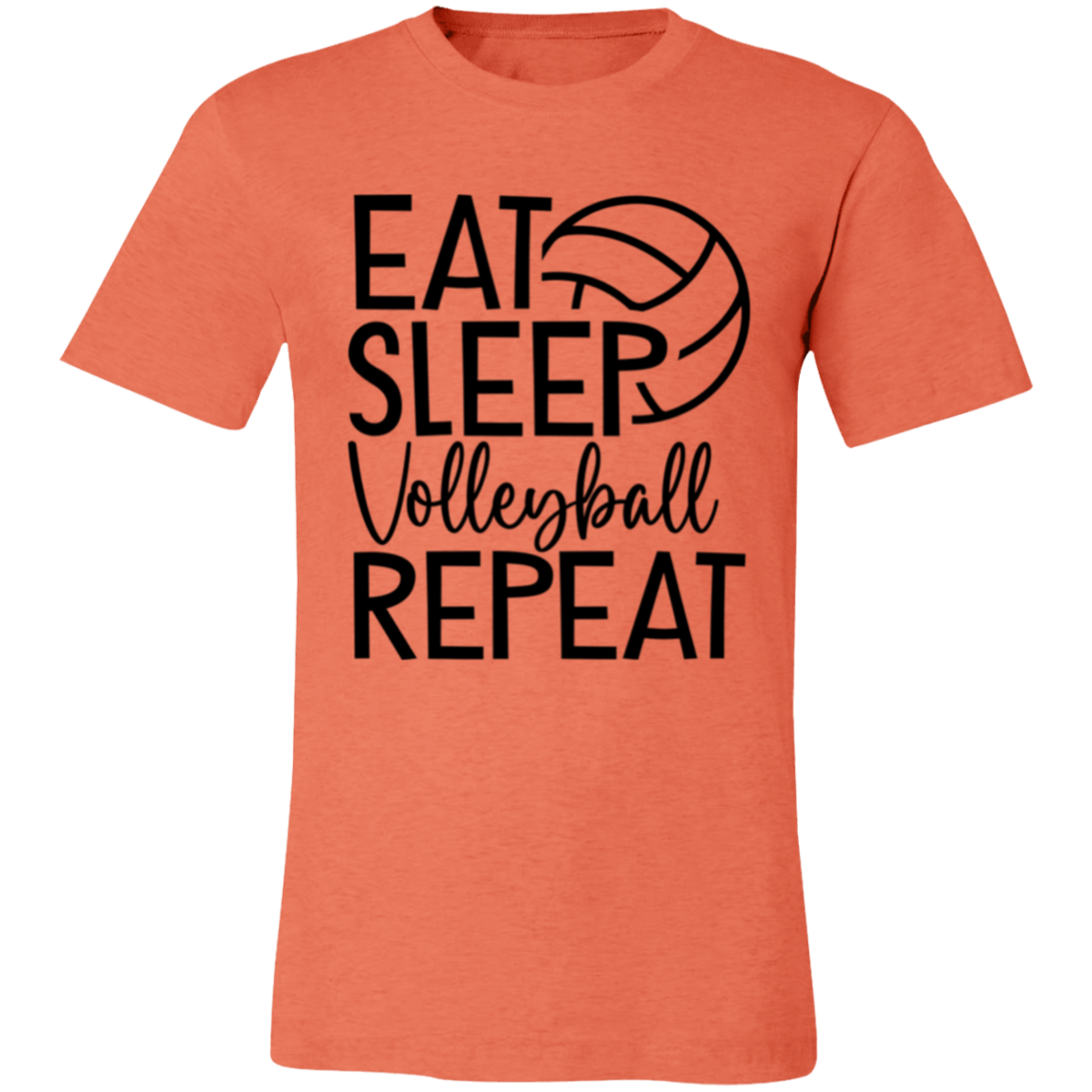 Eat Sleep Volleyball Repeat Unisex Jersey Short-Sleeve T-Shirt