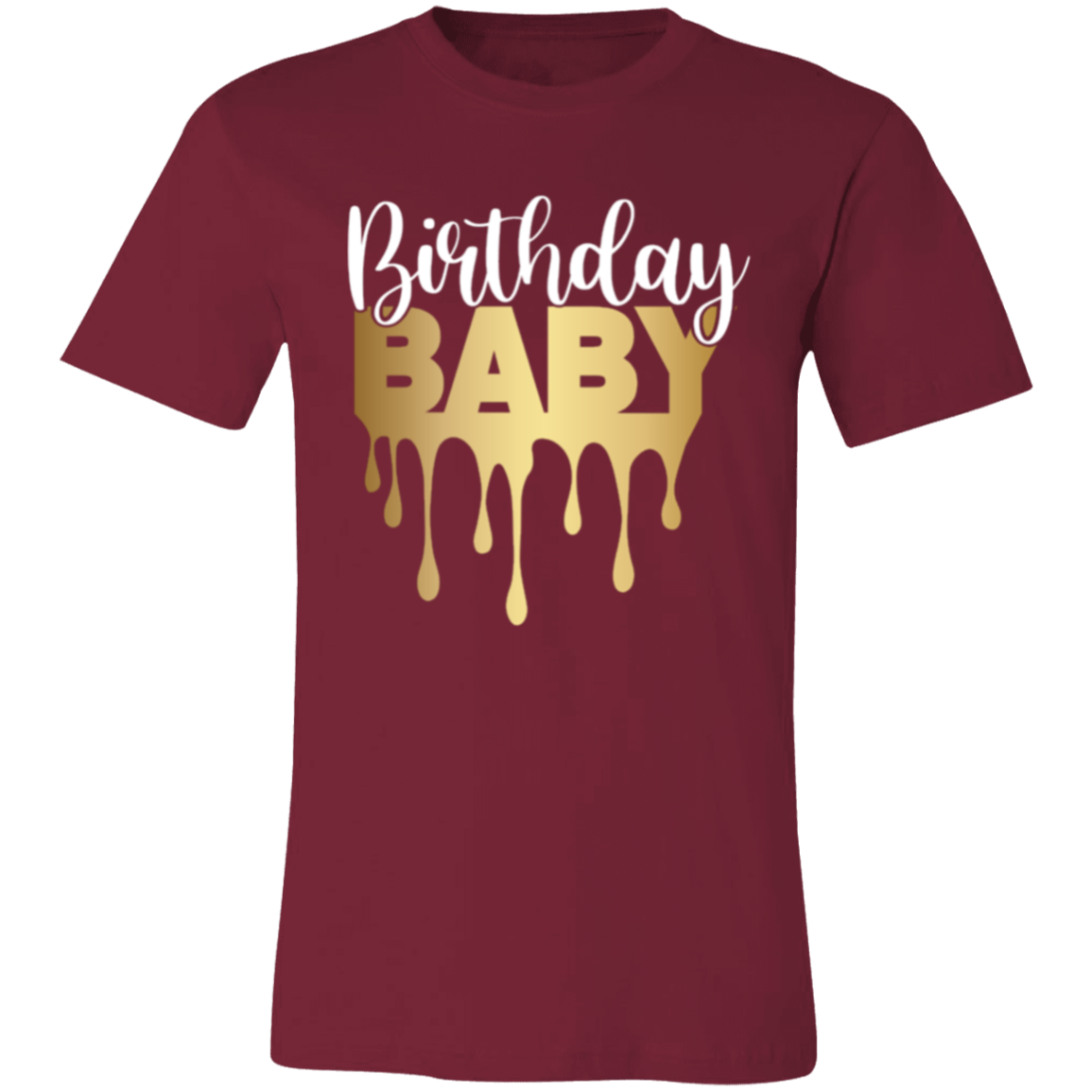 Birthday Baby Gold Unisex Jersey Short-Sleeve T-Shirt