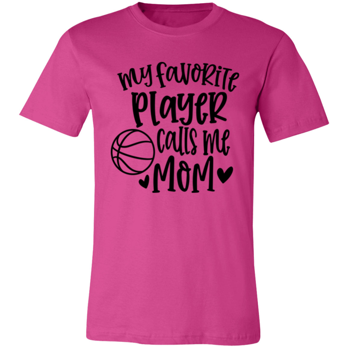 My Favorite Player Calls Me Mom - Unisex Jersey Short-Sleeve T-Shirt