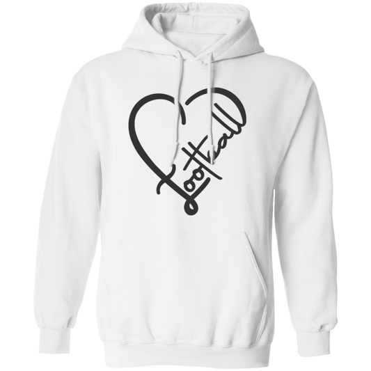 Football (Heart) - Pullover Hoodie