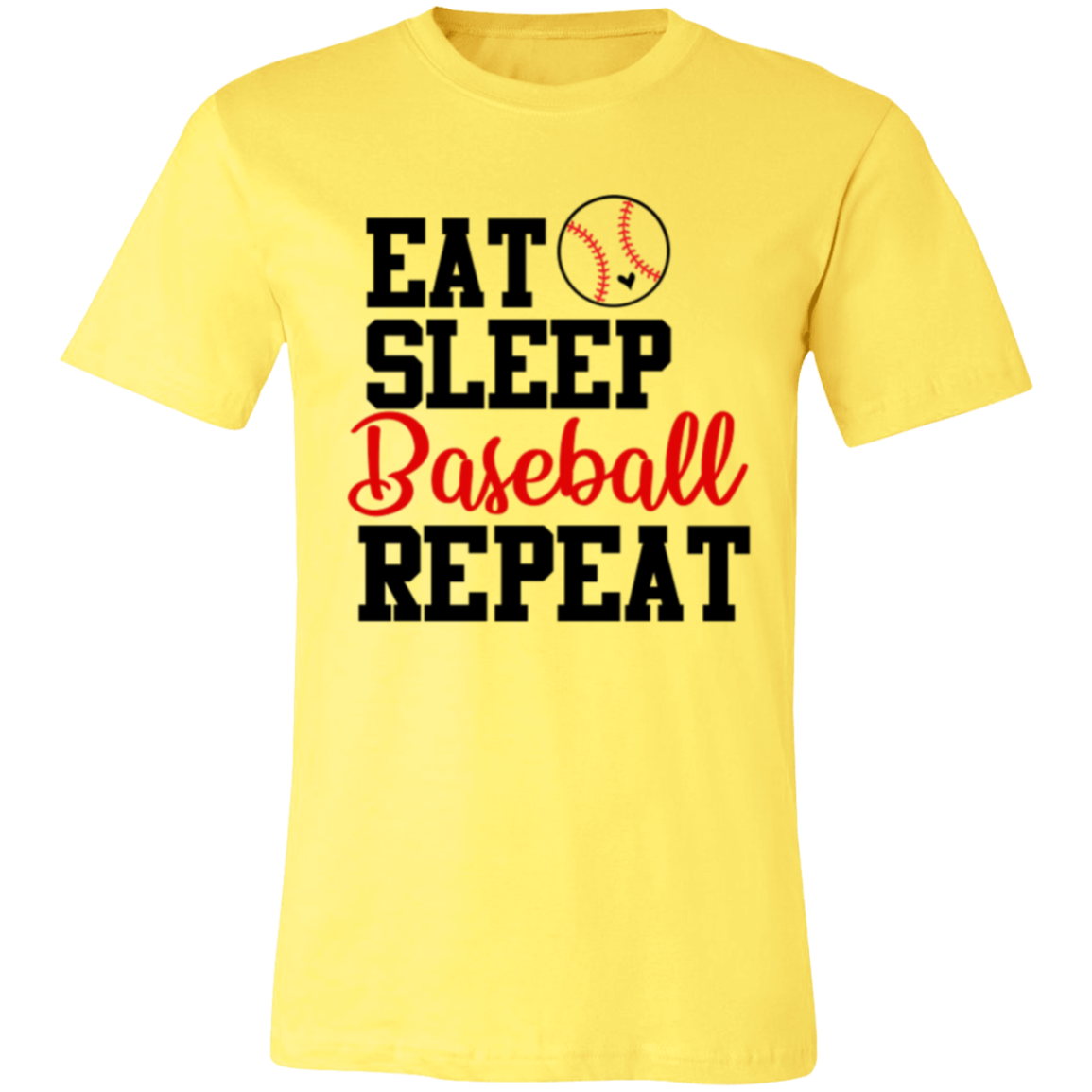 Eat Sleep Baseball Repeat - Unisex Jersey Short-Sleeve T-Shirt