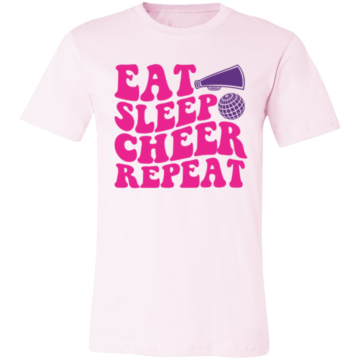 Eat Sleep Cheer Repeat - Unisex Jersey Short-Sleeve T-Shirt