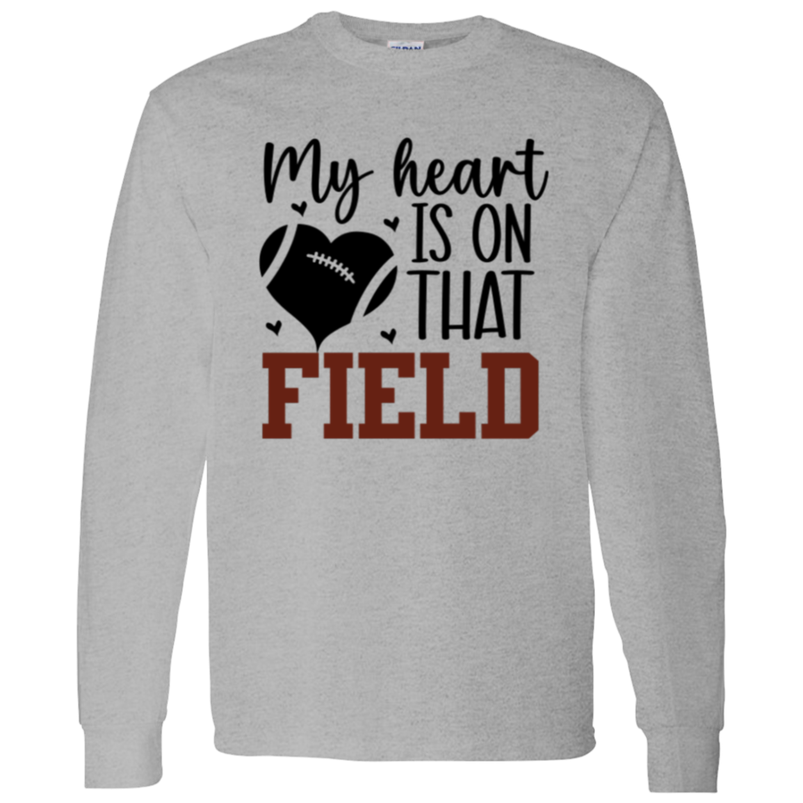 My Heart is on that Field - LS T-Shirt 5.3 oz.