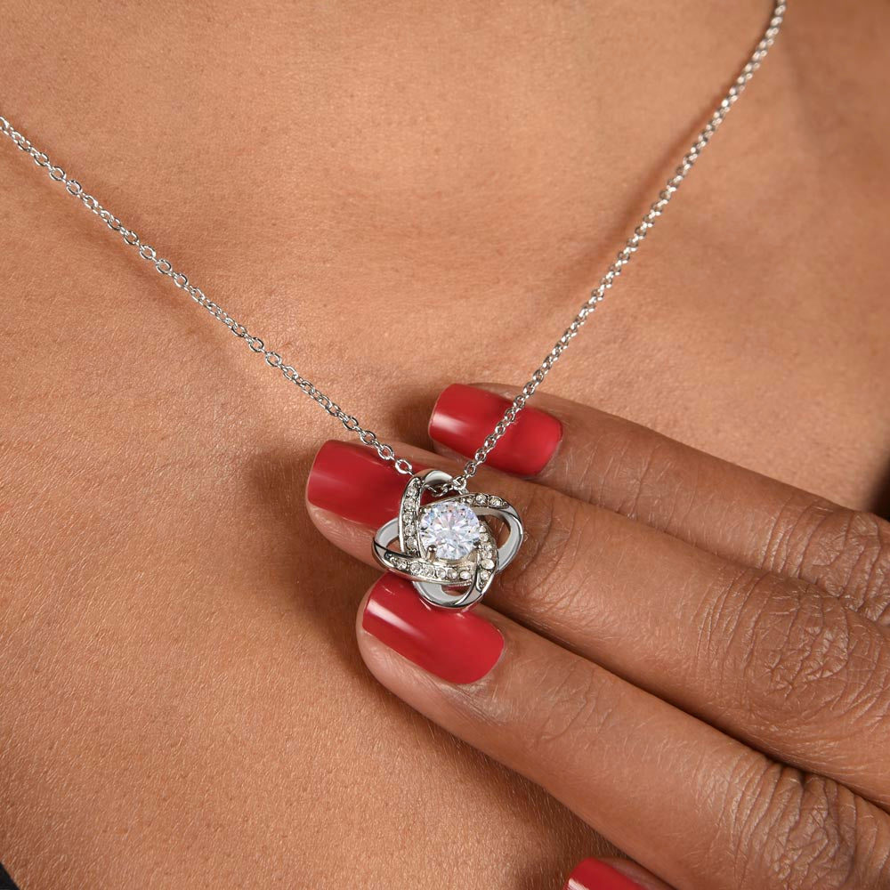 To My Valentine Love knot Necklace