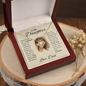 To My Daughter Necklace from Dad – Sentimental Lion Message Card Gift
