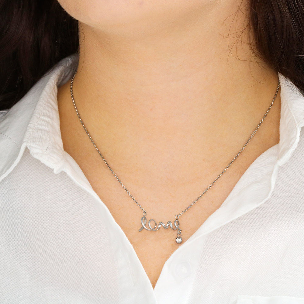 To My Soulmate My Heart on Valentine's Day Love Necklace