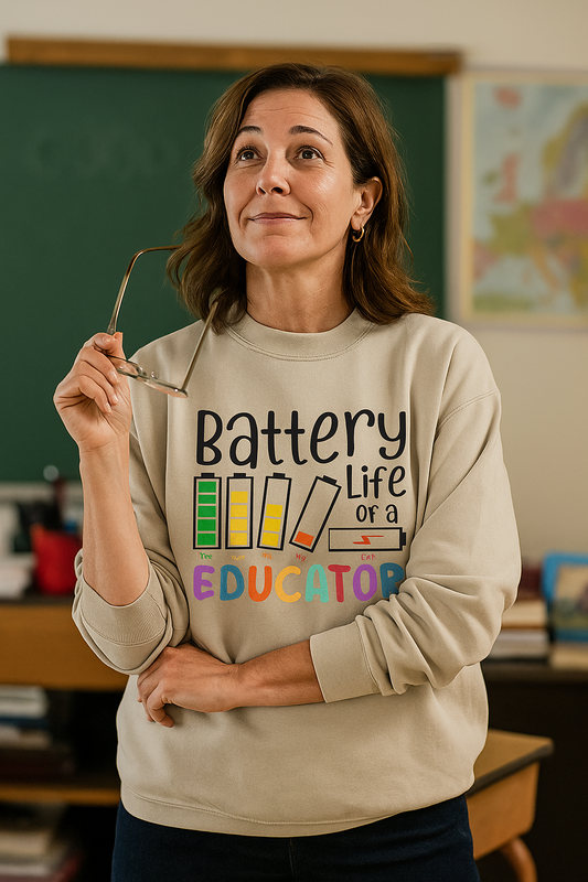 Battery Life of an Educator Sweatshirt